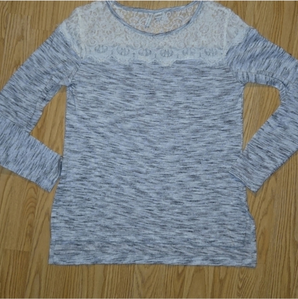Women's Cato Gray Long Sleeve Top